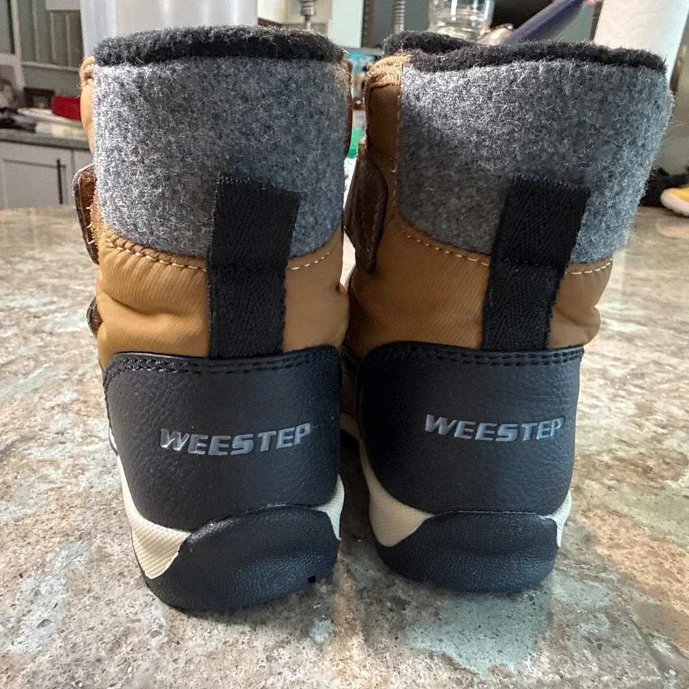 Weestep Toddler Snow Waterproof Boots Size 6 ‎ Brown Skiing Snowboarding Winter